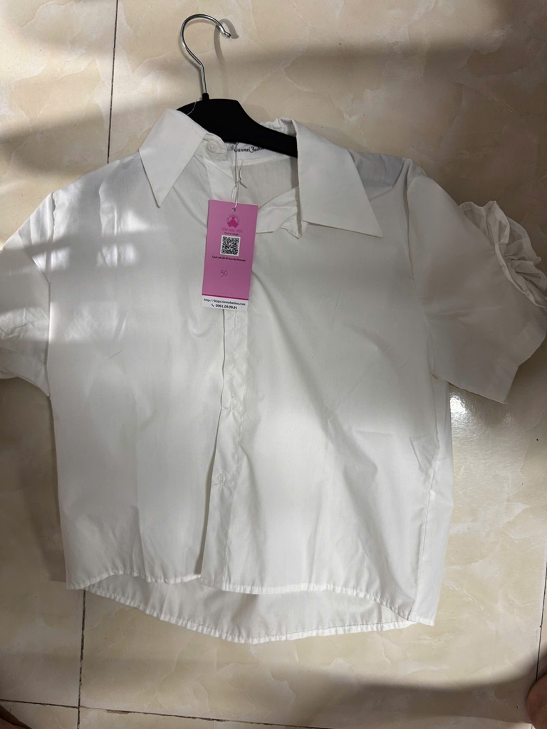 ÁO SƠMI TRẮNG TAY HOA DTPTHAO