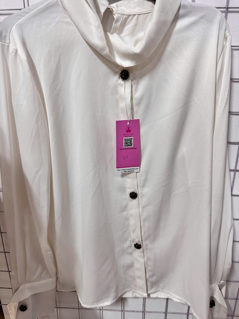 ÁO SƠMI LỤA ĐÁ ĐEN DTPTHAO