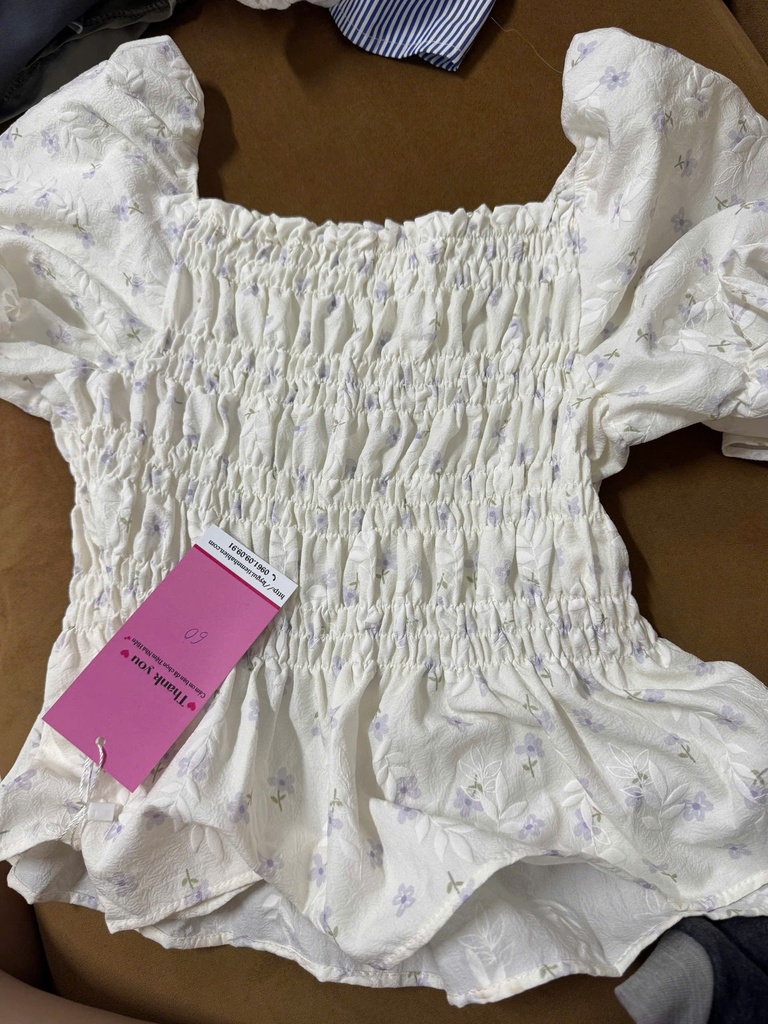 ÁO CUP NHÚN EO HOA NHÍ QTTRANG