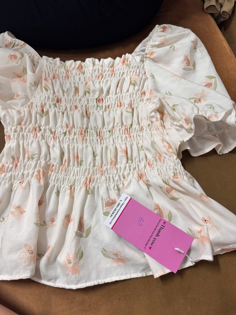 ÁO NHÚN HOA NHÍ ĐP QTTRANG