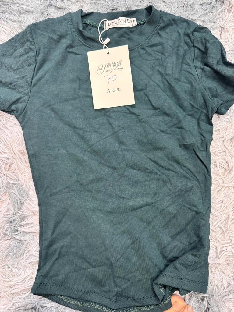 ÁO PHÔNG XANH CỘC TAY TTTHUY