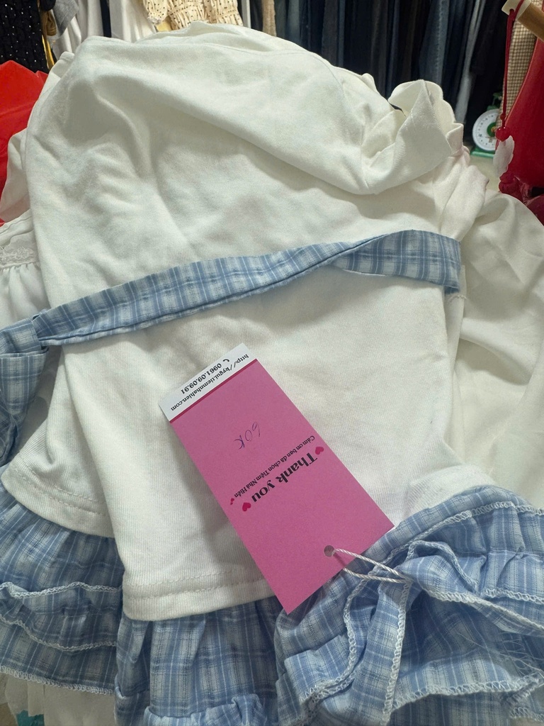 ÁO TRẮNG KẺ XANH TUANH