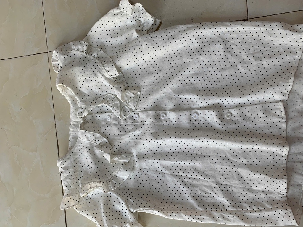 ÁO SƠMI TRẮNG CHẤMBI NTLINH