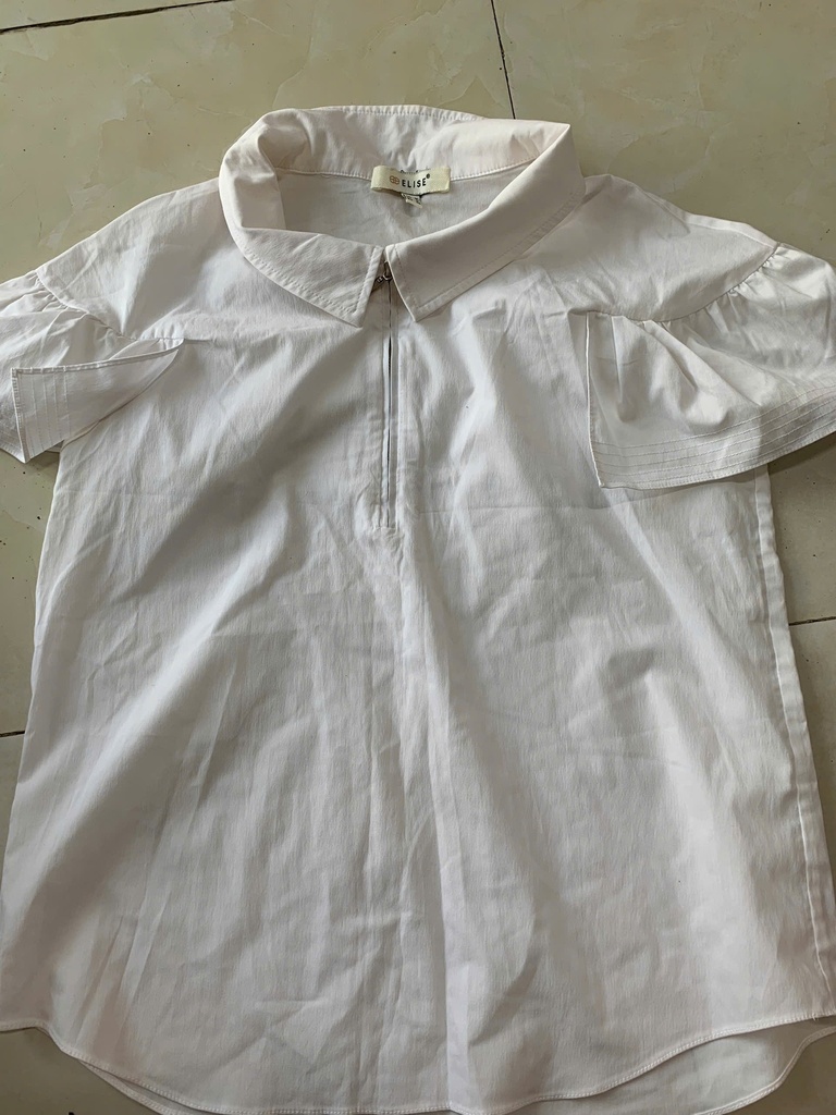 ÁO SƠMI TRẮNG CỘC TAY NTLINH