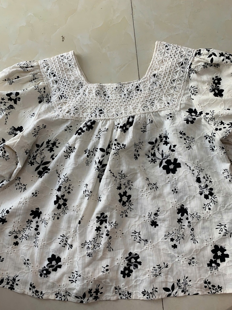 ÁO BABYDOLL TRẮNG ĐEN BABYDOLL