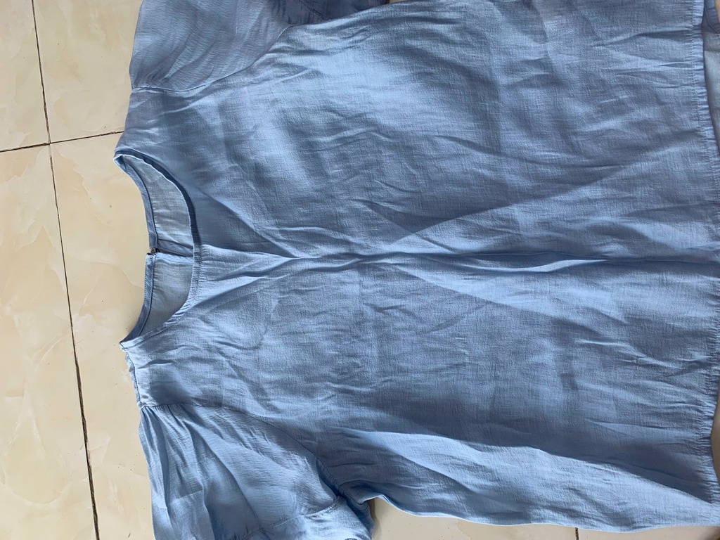 ÁO PHÔNG XANH DƯƠNG CỘC TAY 