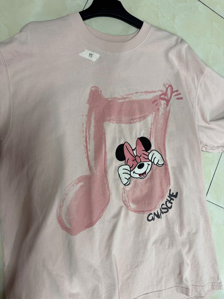 ÁO PHÔNG HỒNG NỐT NHẠC VY