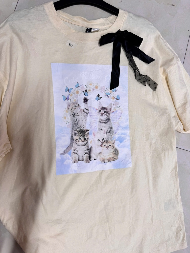 ÁO PHÔNG MÈO NƠ VY