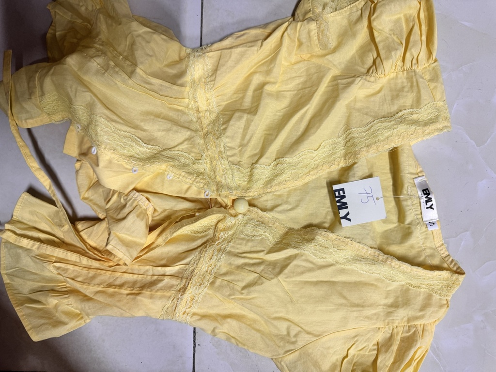 ÁO SƠMI VÀNG ĐIỆU THUY