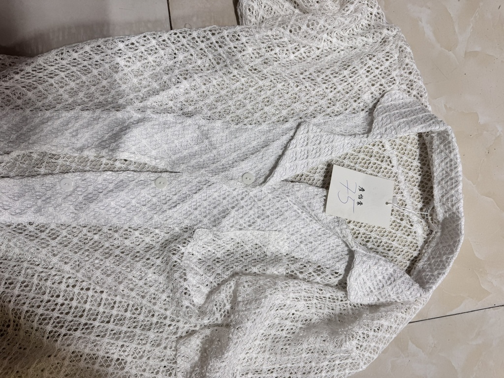 ÁO SƠMI TRẮNG LƯỚI THUY