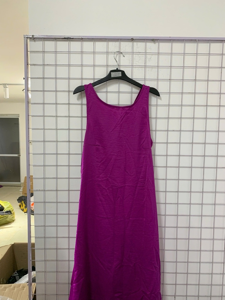 váy tím 2 dây cổ tim