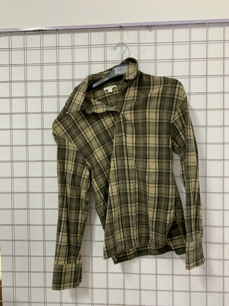 áo sơmi be kẻ sọc