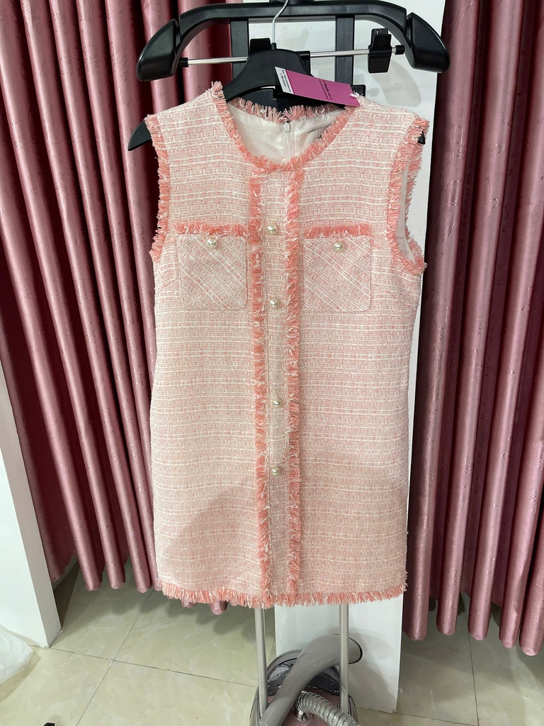 váy hồng dạ