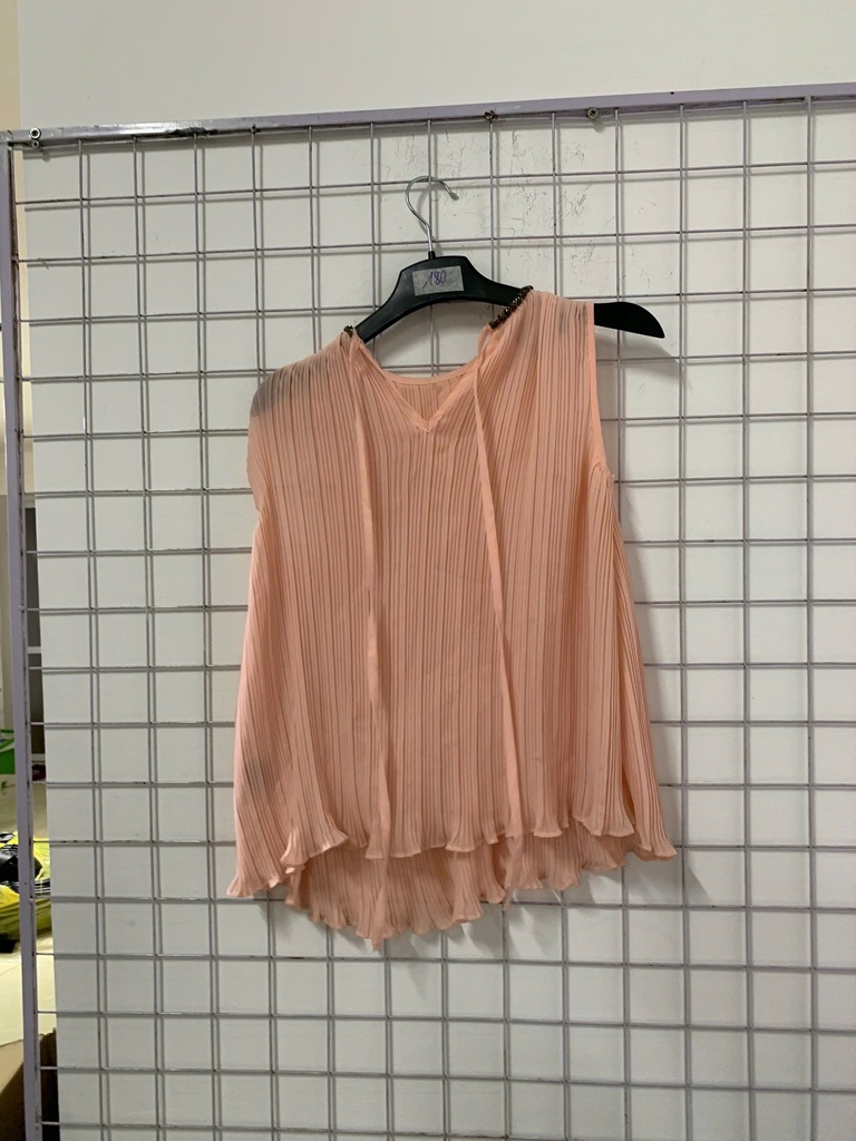 áo ba lỗ hồng xếp ly 