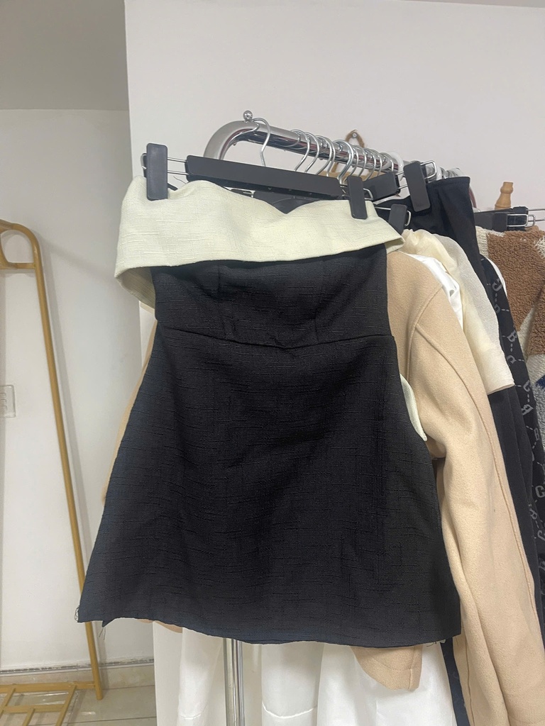 VÁY TRỄ VAI NƠ TRẮNG