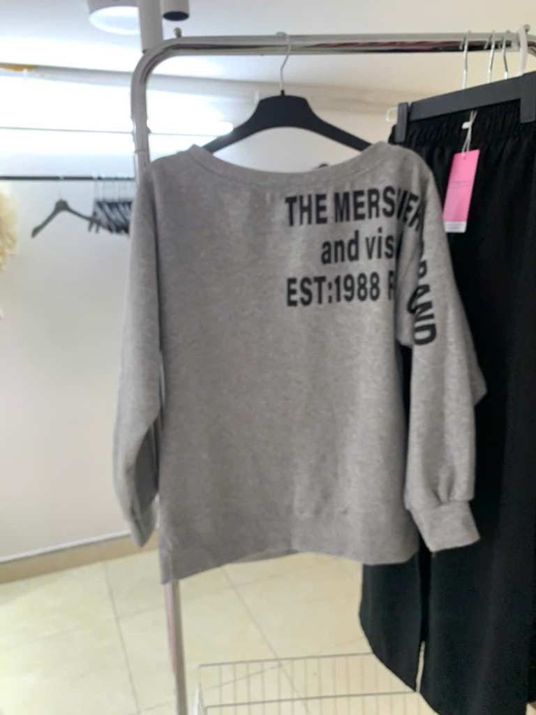ÁO SWEATER XÁM