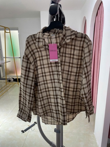 ÁO SOMI BE KẺ NÂU