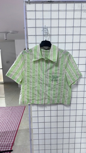 áo crt kẻ xanh