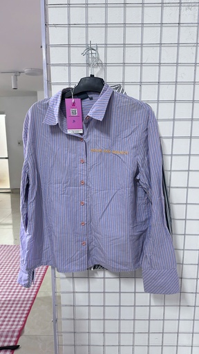 áo sơ mi tím kẻ