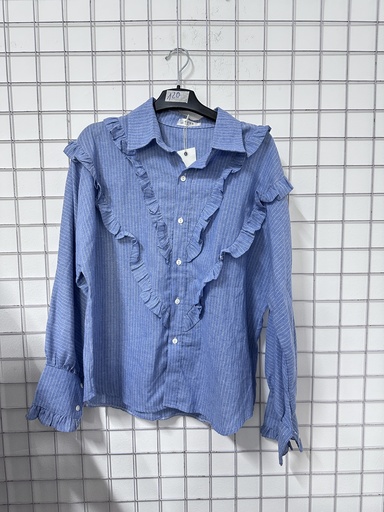 áo sơ mi bèo kẻ xanh