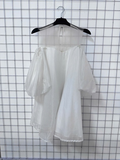 váy trễ vai giả trắng ngọc