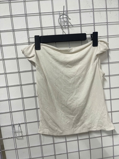 áo trễ vai trắng cộc tay 