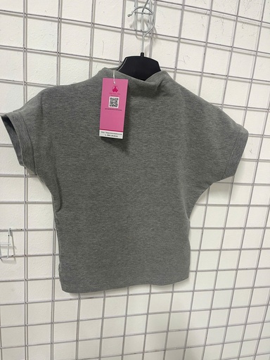 áo thun tăm xám cộc tay 