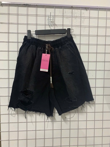 quần sooc bò đen rách