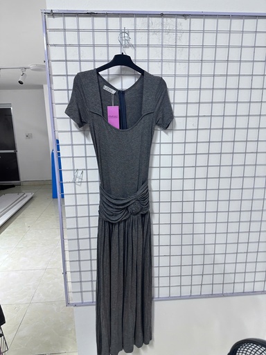váy xám chuột dài 