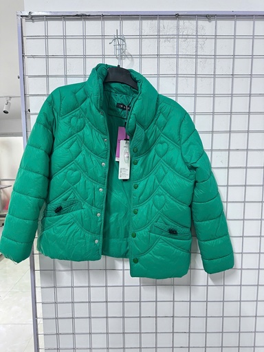 áo khoác phao xanh