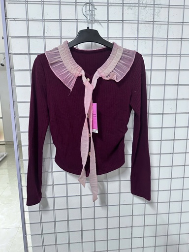 áo crt len đỏ dài tay