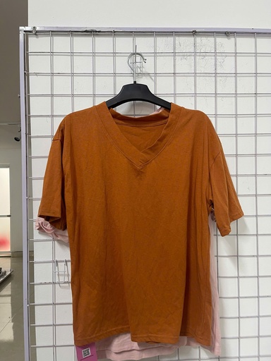 áo phông cam cổ tim 