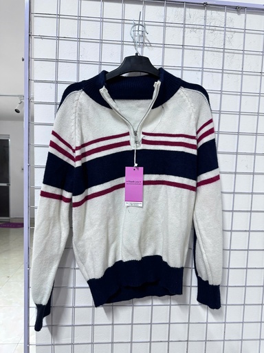 áo len kẻ xanh đỏ trắng