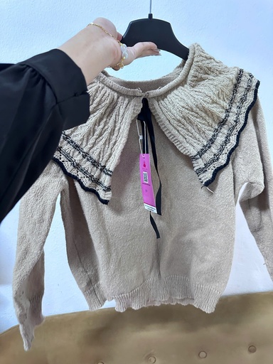 áo len be cổ tròn 