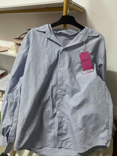 áo somi xanh kẻ sọc