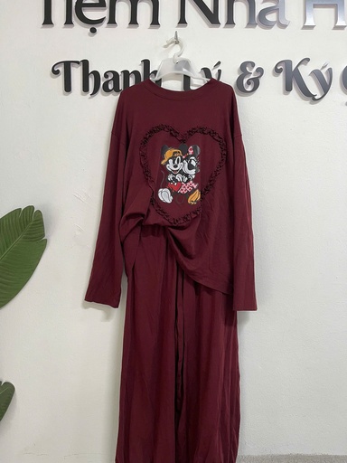 bộ thu đông đỏ quần dài 