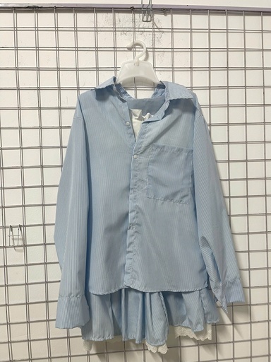 set kẻ xanh 3 chi tiết