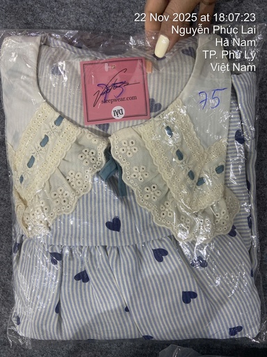 bộ ngủ xanh trái tim