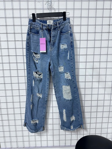 quần bò xanh rách