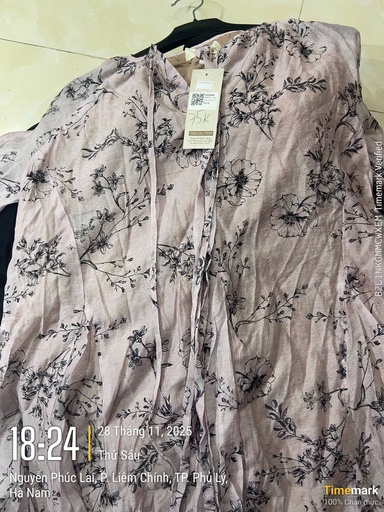 VÁY SUÔNG TÍM HOA