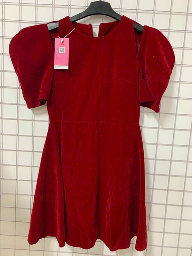 VÁY NHUNG ĐỎ ANH