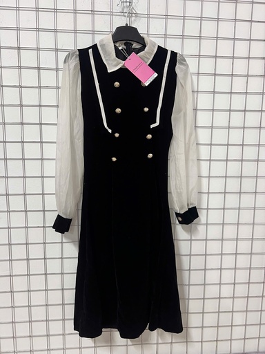 VÁY NHUNG ĐEN TIEN