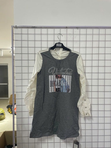 váy xuông trắng xám