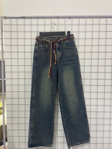 quần bò xanh dây mix