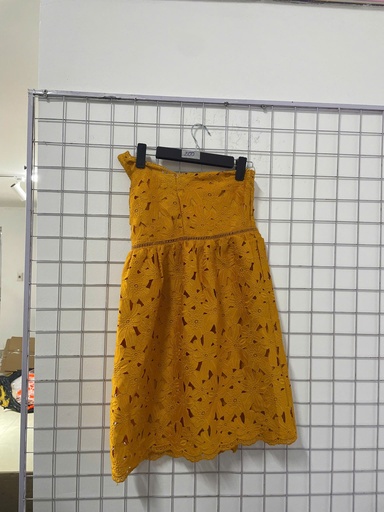 váy 2 dây vàng ren hoa