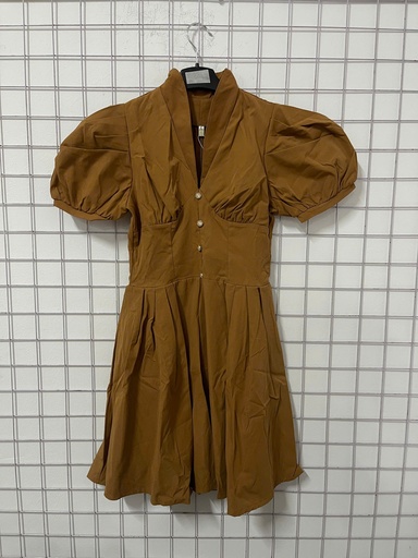 váy nâu tay bồng ĐG150Q