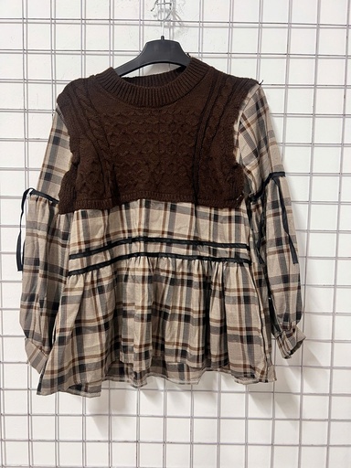 ÁO LEN PHỐI SƠMI KẺ LINH