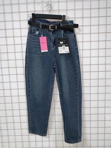 Quần Bò Xanh Dương Thắt Lưng Đen T.Linh