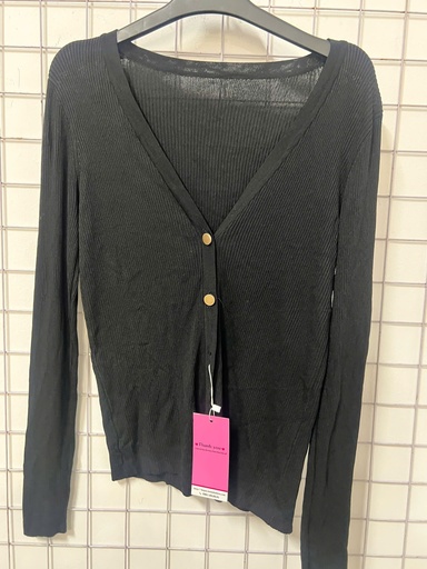 ÁO LEN ĐEN CÀI CÚC LINH