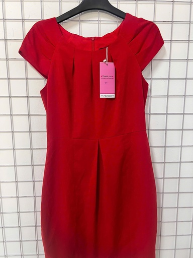 Váy đỏ vai xếp NPTHAO